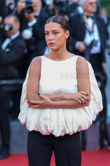 Adele Exarchopoulos (in Phoebe Philo) attends the "La Bataille De Gaulle: L'Âge De Fer" (De Gaulle: Tilting Iron) screening during the 79th annual Cannes Film Festival at Palais des Festivals on May 20, 2026 in Cannes, France.