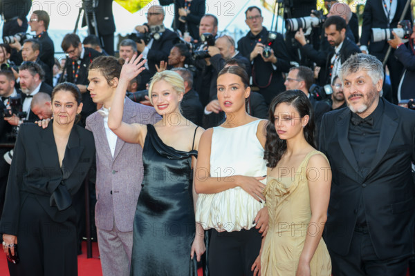 Cast of the film 'Mariage au Goût d'Orange' (Orange-Flavoured Wedding)