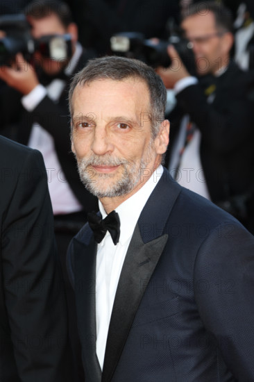 Mathieu Kassovitz  attends the "La Battaille De Gaulle: L'Âge De Fer" (De Gaulle: Tilting Iron) screening during the 79th annual Cannes Film Festival at Palais des Festivals on May 20, 2026 in Cannes, France.