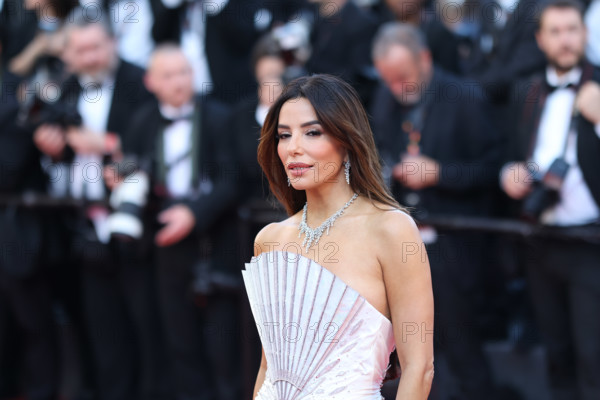 American actress Eva Longoria (in Tamara Ralph) at Histoires De La Nuit (The Birthday Party) Red Carpet during Cannes Film Festival 2026 in Cannes (France), May 22nd, 2026