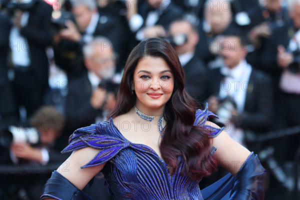 Indian actress and model Aishwarya Rai Bachchan (in Amit Aggarwal) at Histoires De La Nuit (The Birthday Party) Red Carpet during Cannes Film Festival 2026 in Cannes (France), May 22nd, 2026