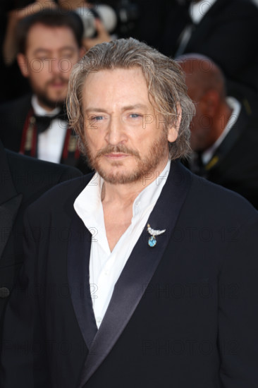 Benoit Magimel attends the "Histoires De La Nuit" (The Birthday Party) screening during the 79th annual Cannes Film Festival at Palais des Festivals on May 22, 2026 in Cannes, France.