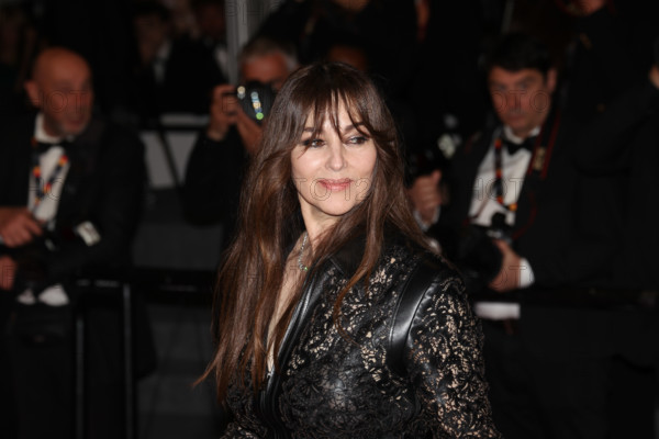 Monica Bellucci (in Fendi) attends the "Histoires De La Nuit" (The Birthday Party) screening during the 79th annual Cannes Film Festival at Palais des Festivals on May 22, 2026 in Cannes, France.