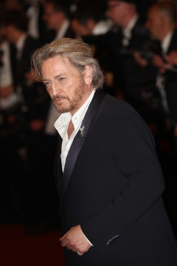 Benoit Magimel attends the "Histoires De La Nuit" (The Birthday Party) screening during the 79th annual Cannes Film Festival at Palais des Festivals on May 22, 2026 in Cannes, France.