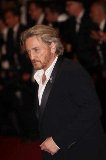 Benoit Magimel attends the "Histoires De La Nuit" (The Birthday Party) screening during the 79th annual Cannes Film Festival at Palais des Festivals on May 22, 2026 in Cannes, France.