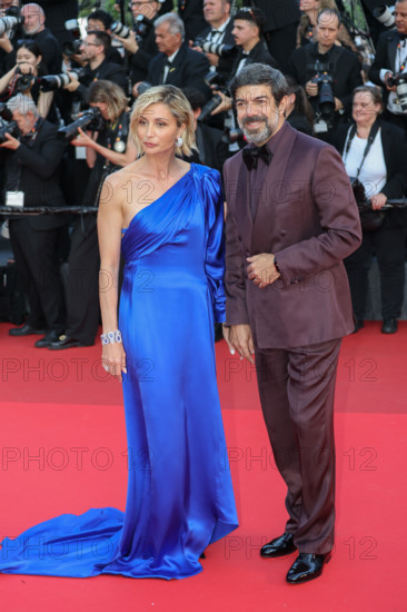 Italian actress Anna Ferzetti (in Valentino) and italian actor Pierfrancesco Favino at Closing Ceremony Red Carpet during Cannes Film Festival 2026 in Cannes (France), May 23rd, 2026