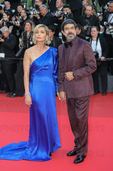 Italian actress Anna Ferzetti (in Valentino) and italian actor Pierfrancesco Favino at Closing Ceremony Red Carpet during Cannes Film Festival 2026 in Cannes (France), May 23rd, 2026