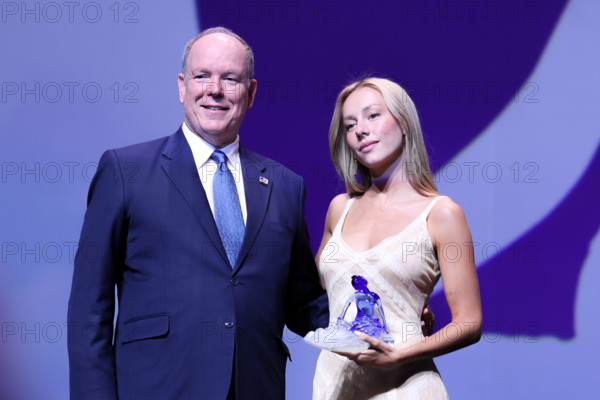 Prince Albert II of Monaco and Ester Expósito