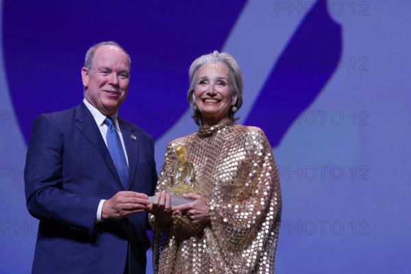 Prince Albert II of Monaco and Kristin Scott Thomas