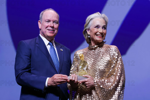 Prince Albert II of Monaco and Kristin Scott Thomas