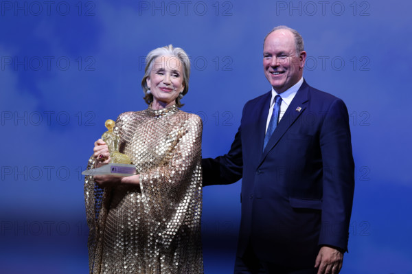Prince Albert II of Monaco and Kristin Scott Thomas