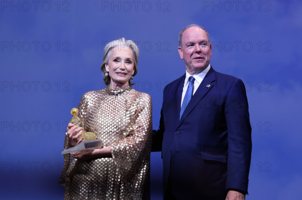 Prince Albert II of Monaco and Kristin Scott Thomas
