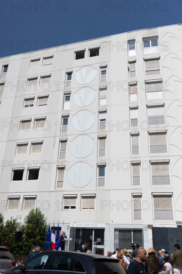 Cérémonie d'hommage aux victimes de l'incendie du quartier des Moulins à Nice (le 18 juillet 2024)