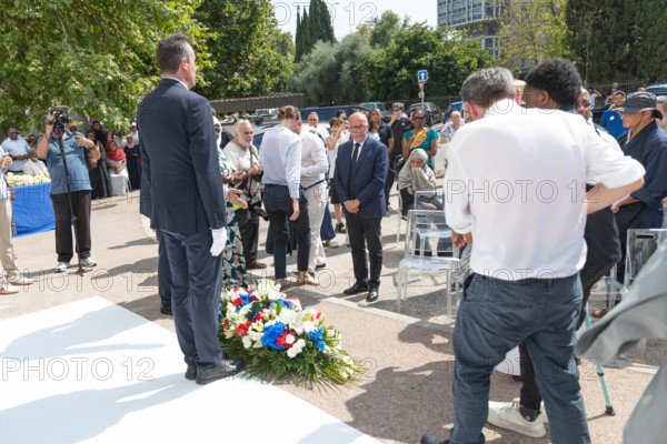 Cérémonie d'hommage aux victimes de l'incendie du quartier des Moulins à Nice (le 18 juillet 2024)