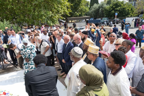Cérémonie d'hommage aux victimes de l'incendie du quartier des Moulins à Nice (le 18 juillet 2024)