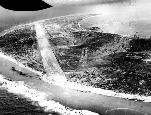 Ile de Kwajalein (archipel des Marshall, Pacifique): vue aérienne