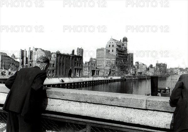 Dantzig (today, Gdansk, Poland) in ruins, late 1945.