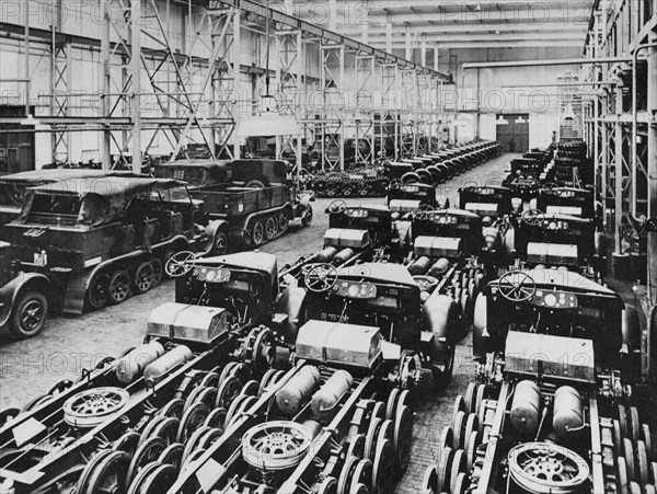 Land arms factory in Germany, World War II.