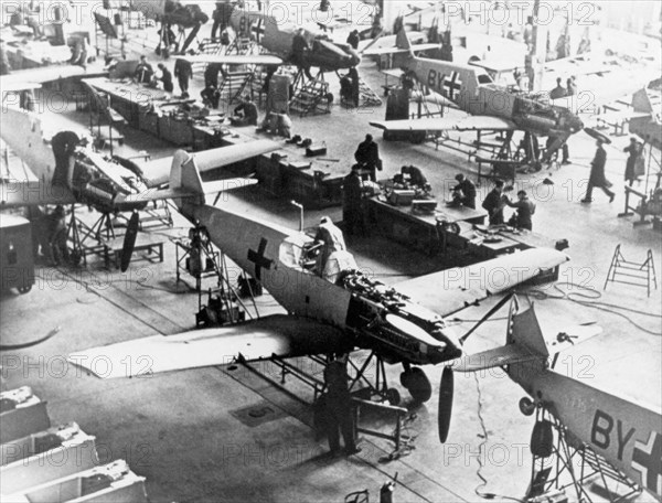 Aeronautics factory, Germany, World War II