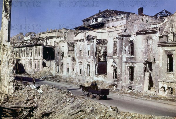 Ruins of Nuremberg (Bavaria, Germany), in 1945.