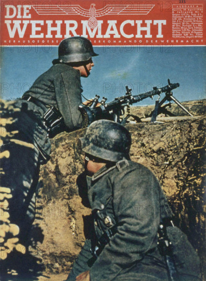 Soldats allemands sur le front de l'Est,, IIème Guerre mondiale.