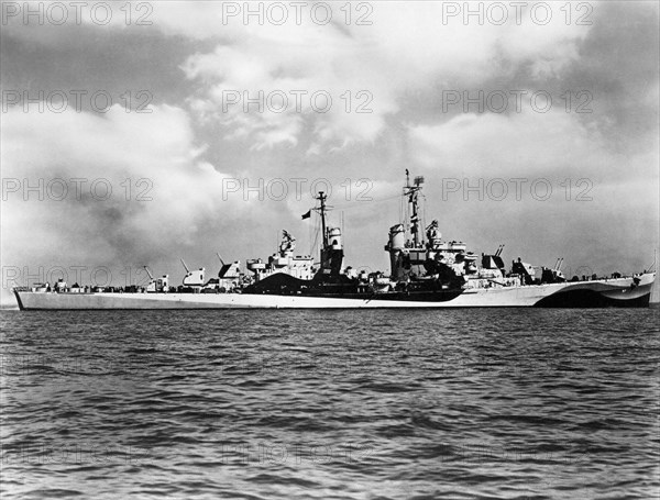 American anti-aircraft light cruiser "Flint", World War II