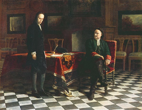 Gué, Tsar Peter the Great and his son