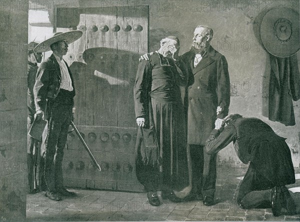 Emperor Maximilian being taken from his prison to be shot