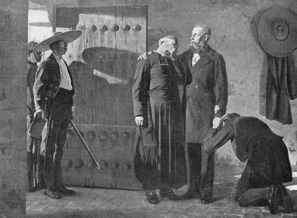 Emperor Maximilian being taken from his prison to be shot