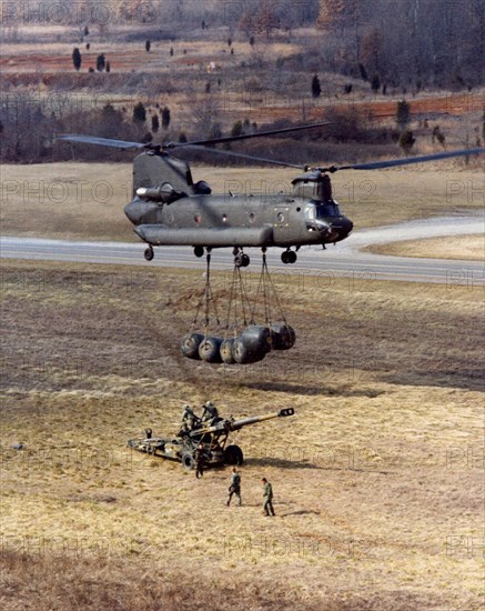 American Boeing Vertol CH-47 Chinook helicopter