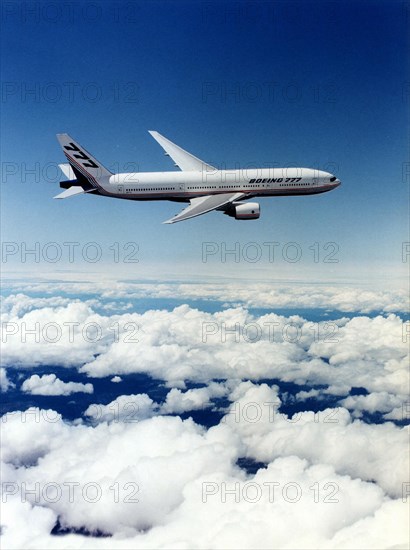 Boeing B-777 long-haul transport plane