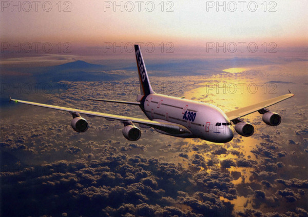 Project for a European Airbus A-380 commercial plane