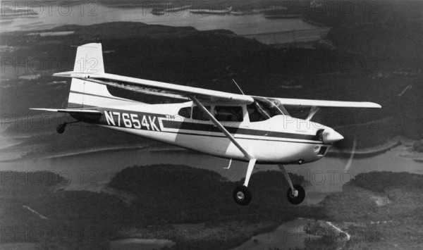 American Cessna 185 Skywagon light private plane.