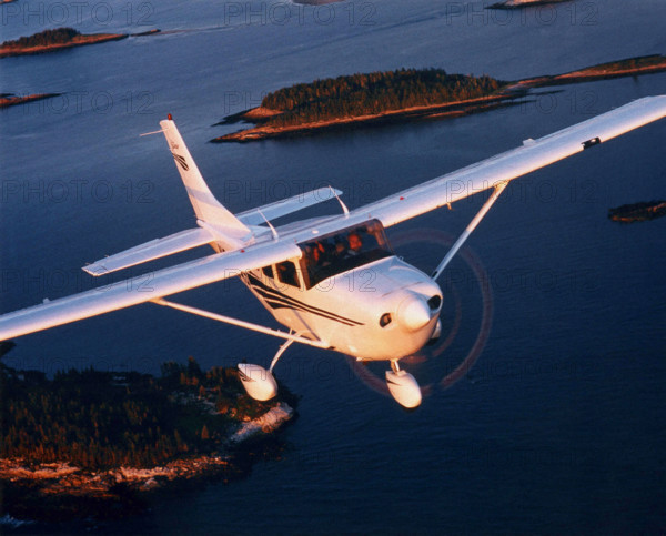 American Cessna Stationair 206 private plane.