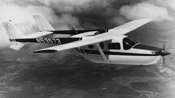 American Cessna Skymaster private plane.