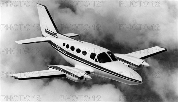 American Cessna 421 Golden Eagle private plane.