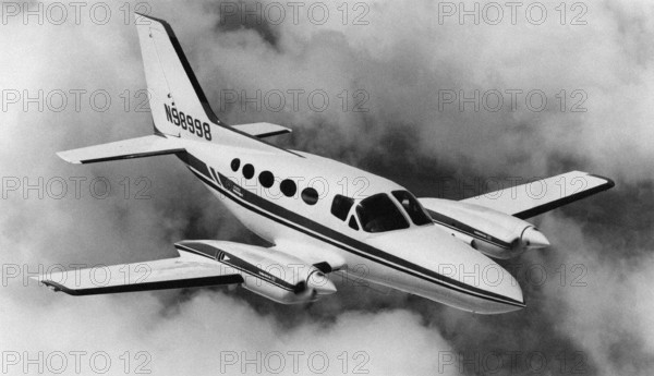 American Cessna 421 Golden Eagle private plane.