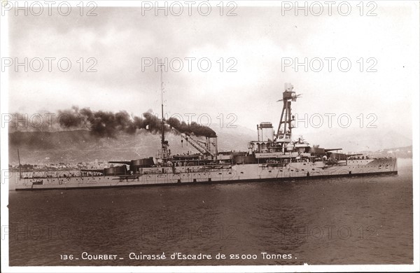 Squadron battleship 'Le Courbet'