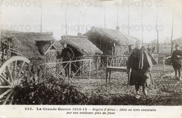 Abris pour soldats de la première guerre