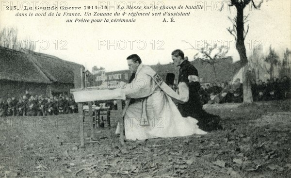 Mass on a French battlefield