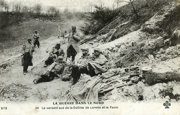 Soldats français lors de la première guerre, 1915