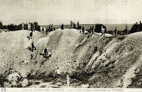 WWI mine craters in Perthes