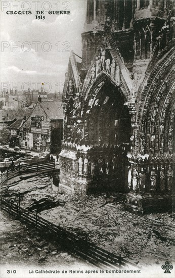 Ruines de la cathédrale de Reims