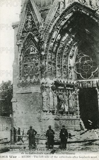 Ruins of the Reims cathedral