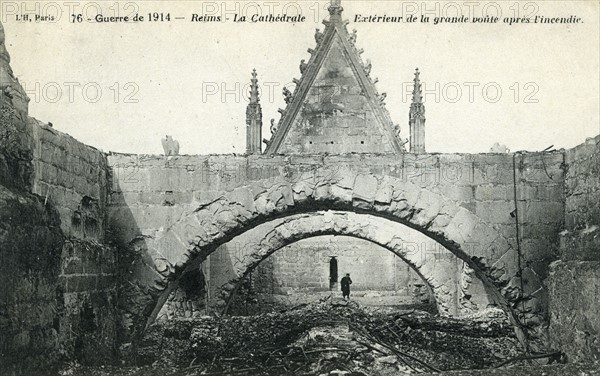 Ruins of the Reims cathedral