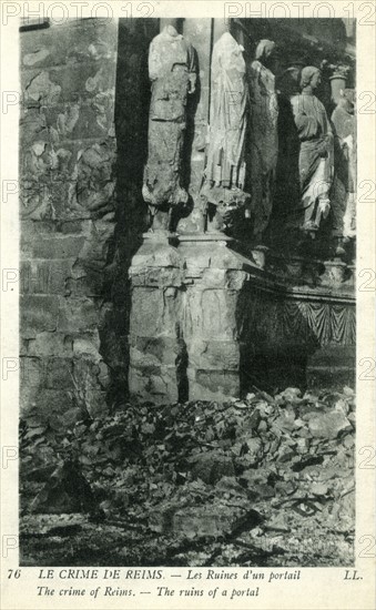 Ruins of the Reims cathedral