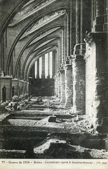 Ruines de la cathédrale de Reims