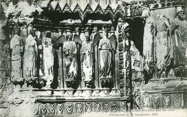 Ruins of the Reims cathedral