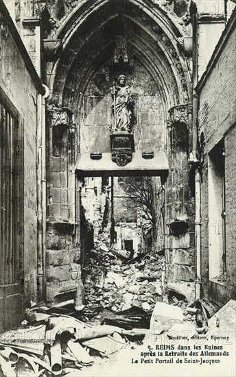 Ruins of the Reims cathedral