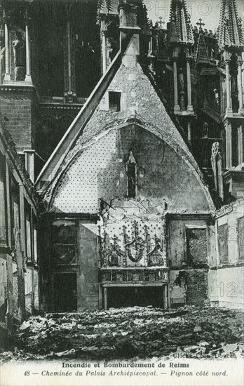 Ruins of the Reims cathedral